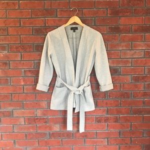 J. Crew belted grey cardigan